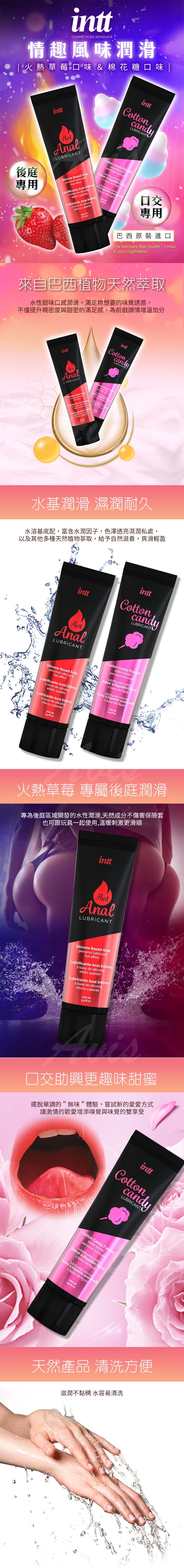 1010shop 5600304015431 巴西 Intt Strawberry HOT Anal Lubricant 後庭專用潤滑液100ml單瓶  熱感草莓-1.jpg