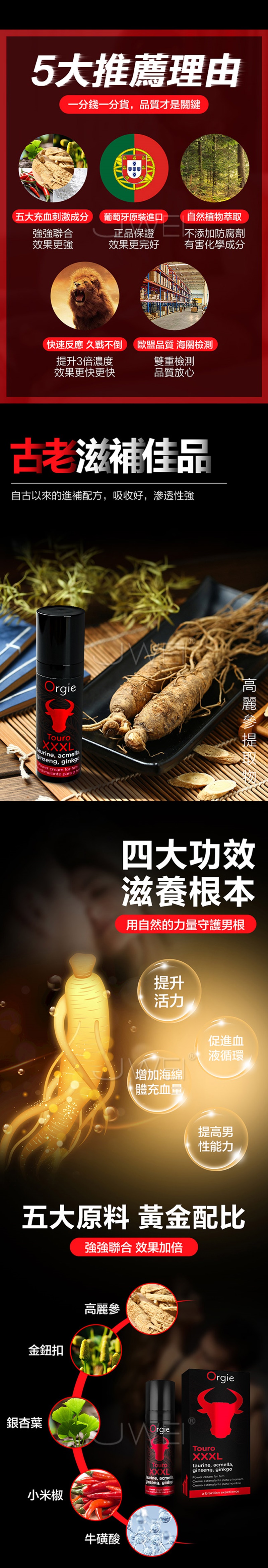 葡萄牙 Orgie Touro XXXL  鬥牛士 賦活 修護 男性 保養液 15ml 單瓶 加強型-4.jpg